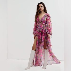 For Love & Lemons Annie Maxi Dress